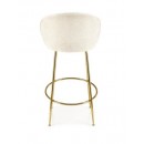 Стул барный HALMAR H116 кремовый/золотой